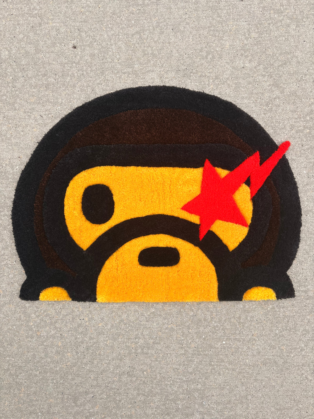 Baby Milo star eye rug
