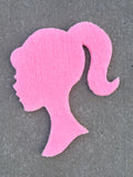 Barbie logo rug