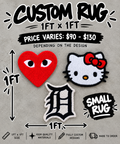 Small custom design rug